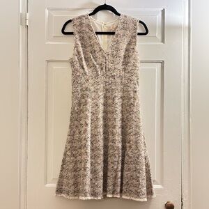 Rebecca Taylor Tweed Multicolor Sleeveless Dress, size 6